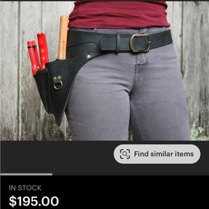 Wheeler Munroe gardener belt with hori hori sheath 48”